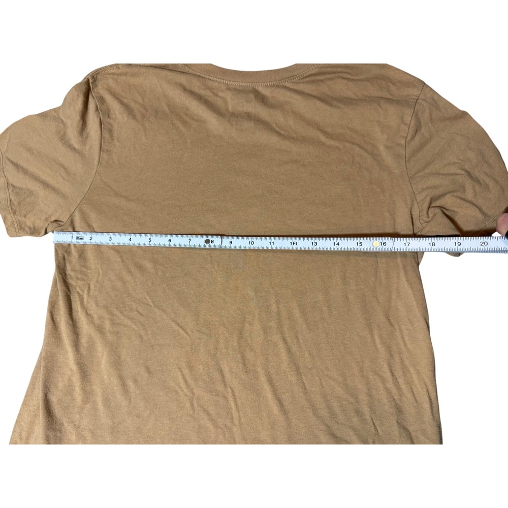 Def Leppard Graphic T-Shirt Tan Brown Leopards Band Tee Small 4-6 - Picture 4 of 6